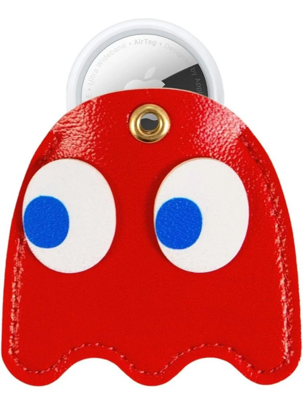 Protective Keychain Case for Apple AirTag | Classic Pac-Man Blinky Charm Cover